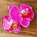 Краби для волосся пластикові оптом 13*8*2.5 см 12 шт/уп  КВІТКА ОРХІДЕЯ, фото 2