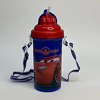 Пляшка для води пластикова (400 мл) 1Вересня Тачки