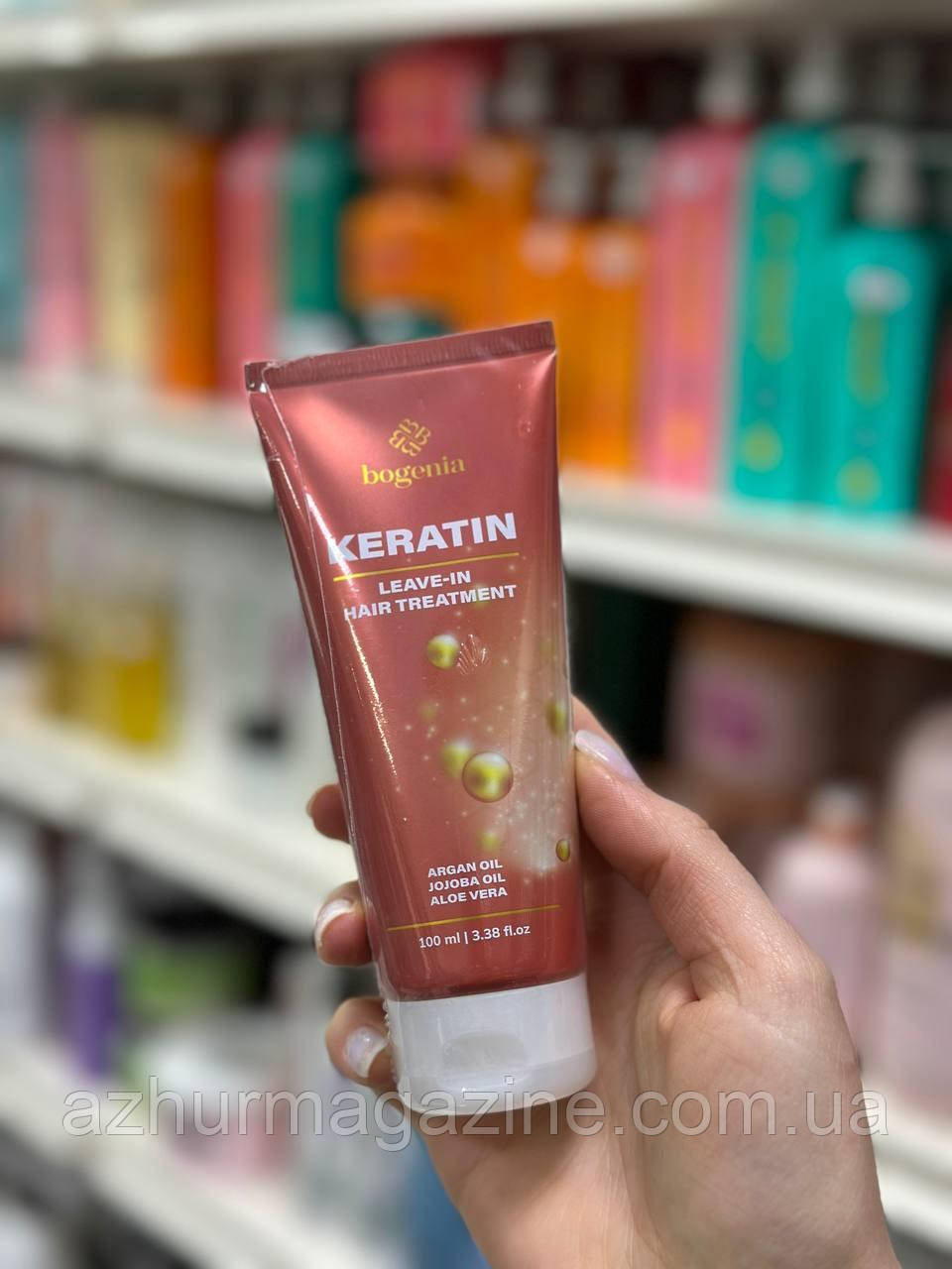Незмивний кондиціонер для волосся Keratin Leave-in Hair Treatment Bogenia 100мл