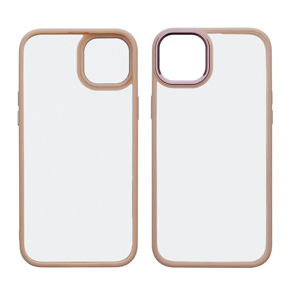 Чохол Aluminum Camera Frame для Apple iPhone 14 color 05 рожевий Люкс