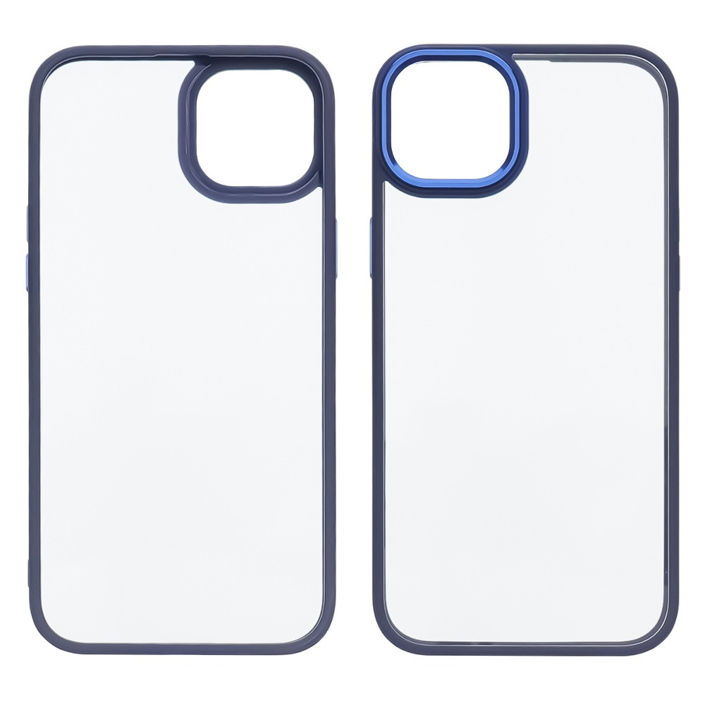 Чохол Aluminum Camera Frame для Apple iPhone 14 Max color 03 темно-синій Люкс