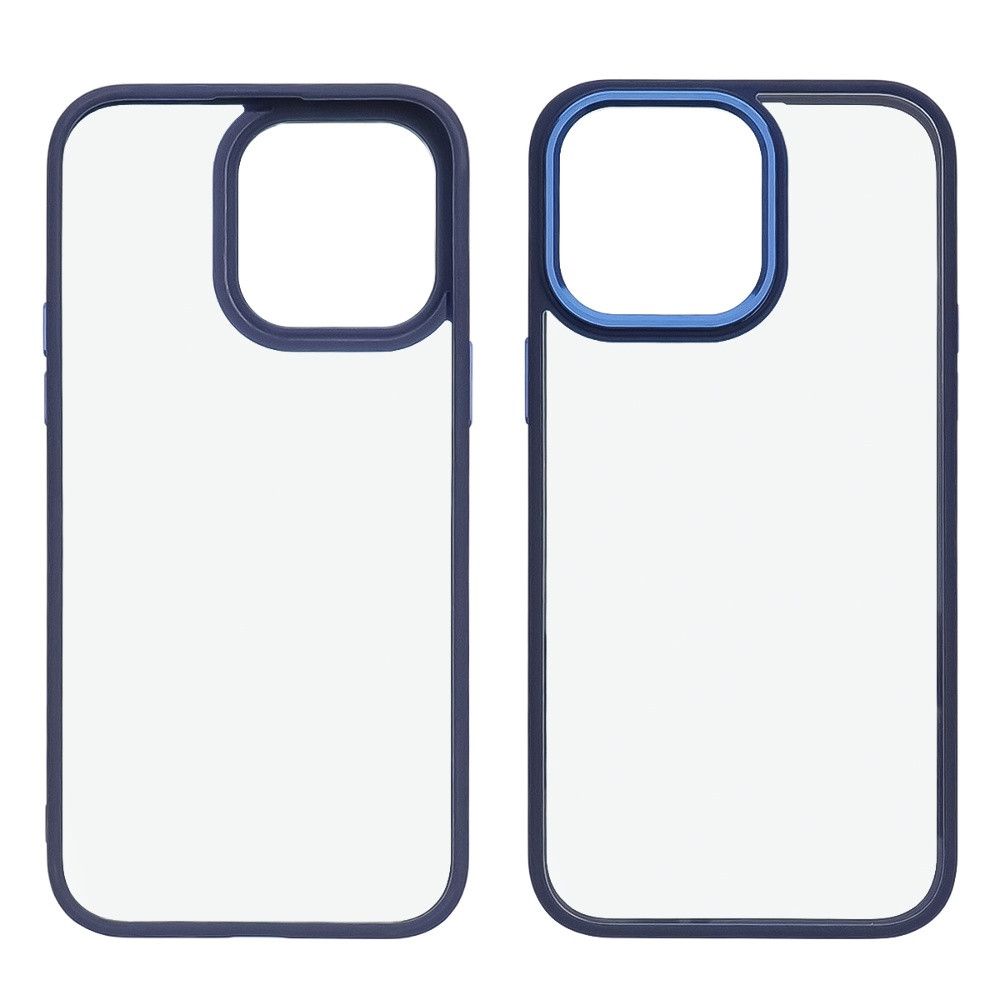 Чохол Aluminum Camera Frame для Apple iPhone 14 Pro Max color 03 темно-синій Люкс