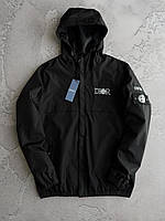 Куртка чоловіча Stone Island x Dior весна-осінь. Чоловіча вітровка Stone Island x Dior чорна з патчем.