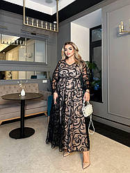 Сукня жіноча вечірня батал, на випусний 4470 | 50 по 64р.