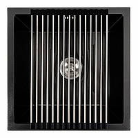 Мойка кухонная из нержавеющей стали Platinum Handmade 44*44 черная ( под столешницу ) + аксессуары