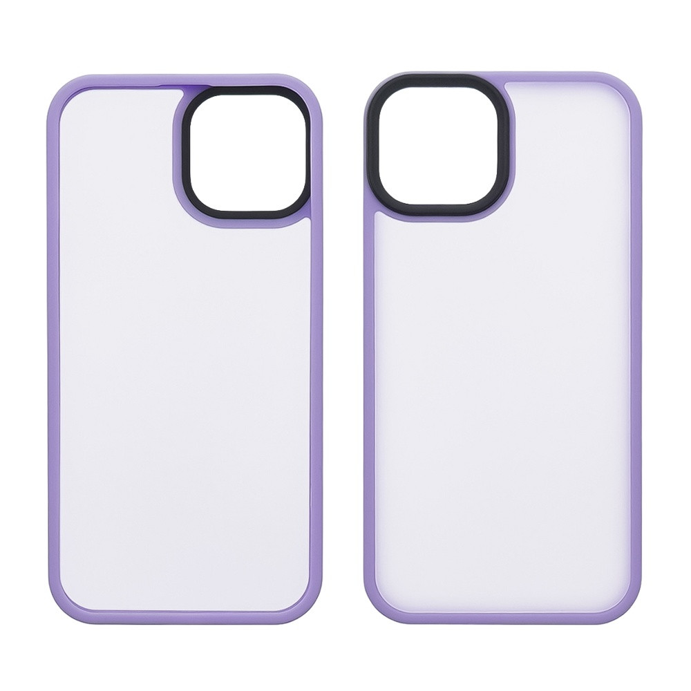 Чохол Colorful Matte Case для Apple iPhone 12/12 Pro світло-фіолетовий Люкс