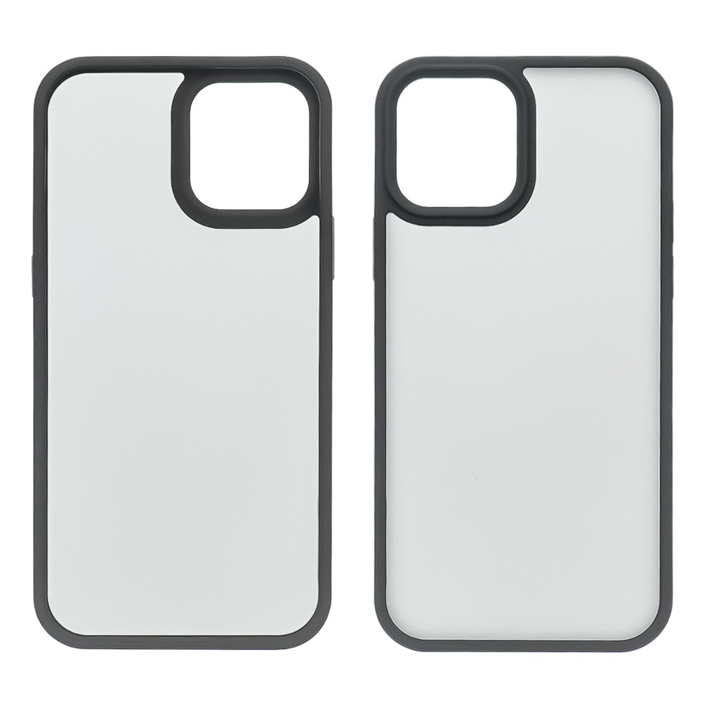 Чохол Colorful Matte Case для Apple iPhone 12/12 Pro чорний Люкс