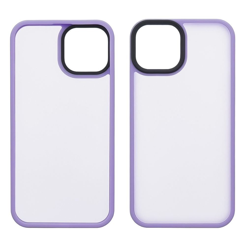 Чохол Colorful Matte Case для Apple iPhone 13/14 світло-фіолетовий Люкс