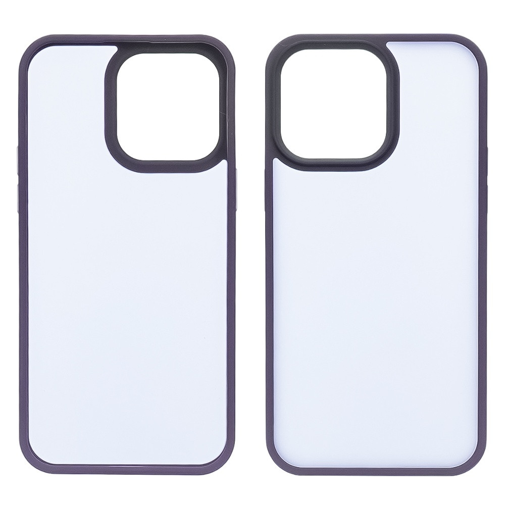 Чохол Colorful Matte Case для Apple iPhone 14 Pro Max темно-фіолетовий Люкс