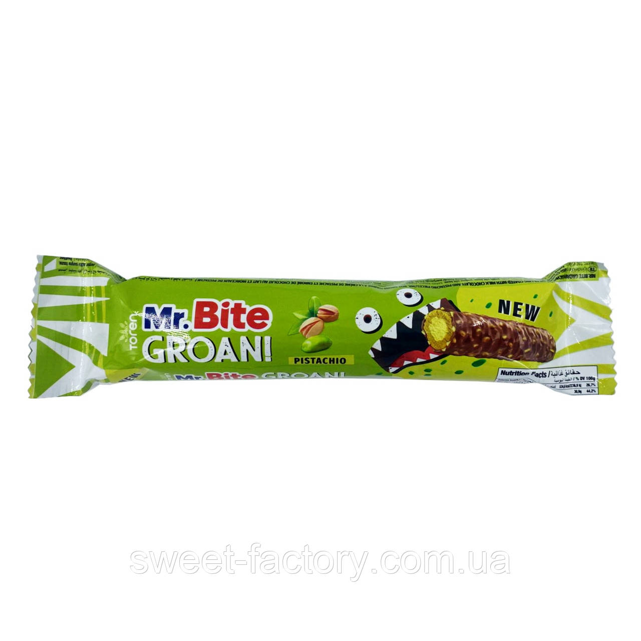 Шоколадний батончик Toren Mr Bite Groani Pistachio 40g