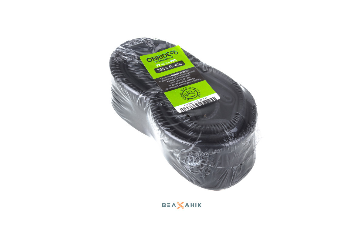 Велокамера 700x35/43C ONRIDE Classic FV 48 мм RVC (polybag)