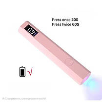 Ультрафіолетова світлодіодна лампа для нігтів USB AND 1-44 Рожевий, фото 3