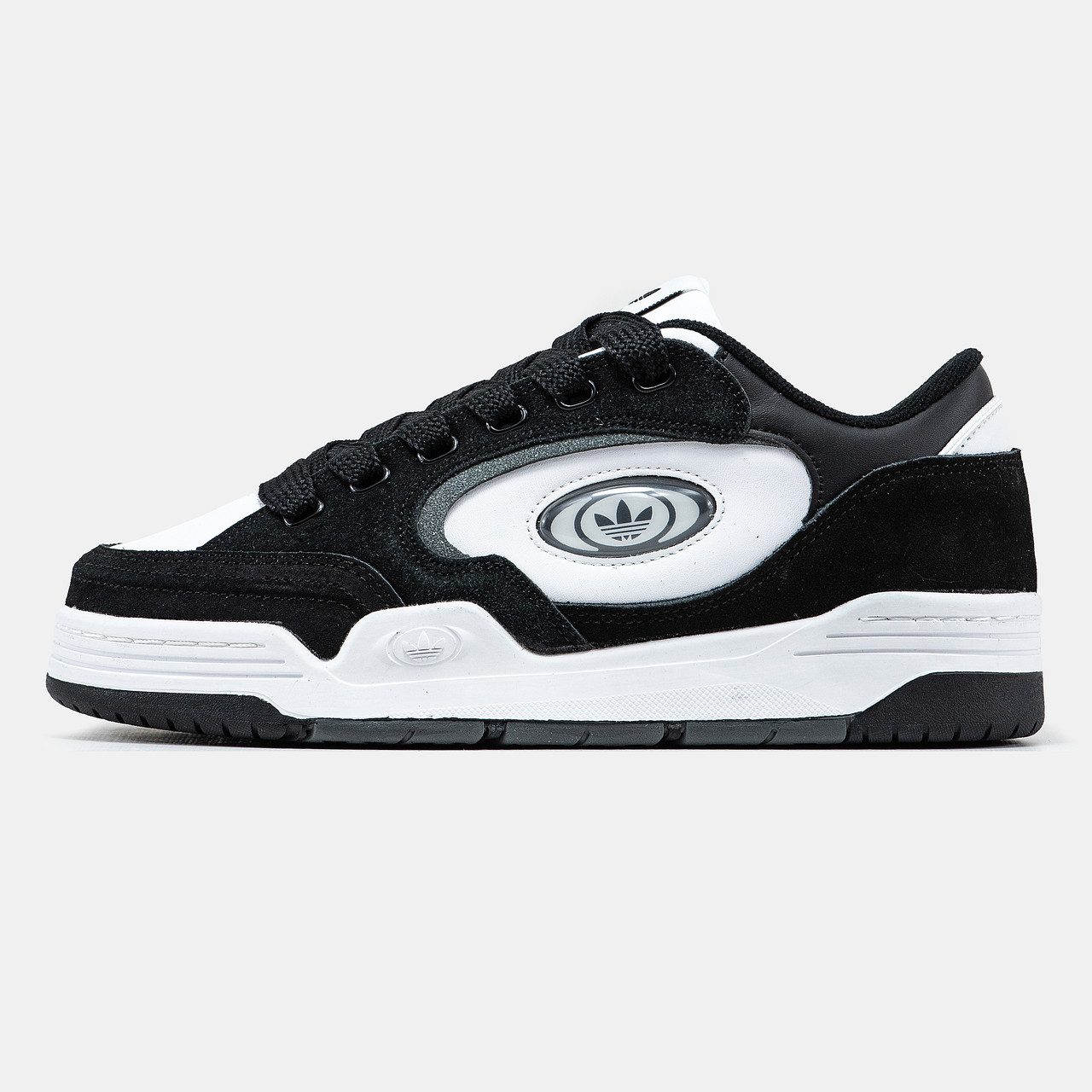 Чорно-білі демісезонні замшеві чоловічі кросівки Adidas ADI 2000X повсякденні кросівки Адідас, фото 1