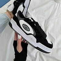 Чорно-білі замшеві демісезонні жіночі кросівки Adidas Originals ADI2000X Люкс