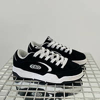 Чорно-білі замшеві демісезонні жіночі кросівки Adidas Originals ADI2000X Люкс