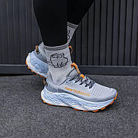 Голубі текстильні жіночі кросівки New Balance Fresh Foam X More Trail v3 Демісезонні Нью Беленс Фреш Фоам