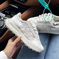 Білі літні текстильні чоловічі кросівки Adidas Retropy E5 легкі Адідас Ретропай Е5 літо