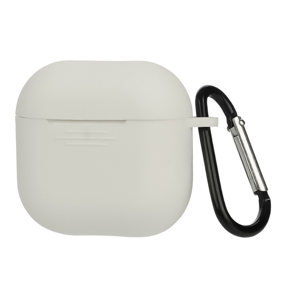 Чохол силіконовий із карабіном для Apple AirPods/AirPods 4 кольори 14 білий