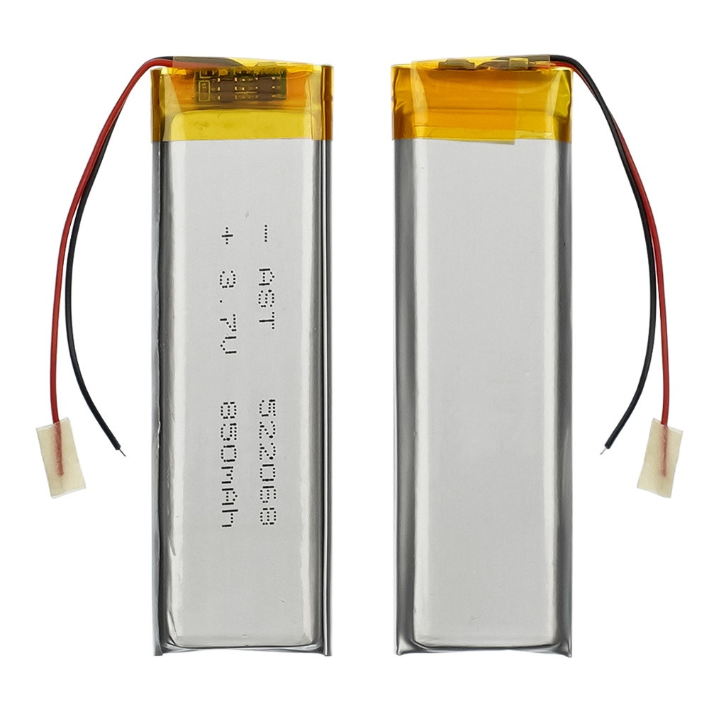 Акумулятор 522068 універсальний із контролером, 5,5 х 20 х 65 мм (800 mAh)/ для TWS навушників, GPS, Bluetooth