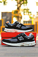 Чорні замшеві демісезонні чоловічі кросівки New Balance 2002R  кроси Нью Беланс 2002Р