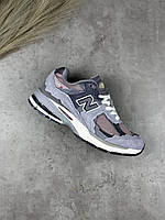Сірі замшеві демісезонні жіночі кросівки New Balance 2002R Protection Pack Lunar New Year Dusty Lilac кроси Нью Беланс 2002Р