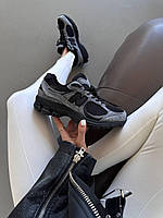 Сірі водонепрнокні замшеві демісезонні жіночі кросівки New Balance 2002R Gore-Tex Grey Black Нью Беланс на Гортекс