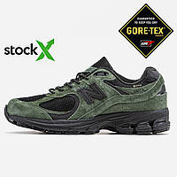 Оливкові водонепрнокні замшеві демісезонні чоловічі кросівки New Balance 2002R Gore-Tex JJJJOUND Pine Нью Беланс на Гортекс