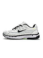 Білі шкіряні жіночі кросівки Nike P-6000 Демісезонні кросівки Найк Аїр Макс