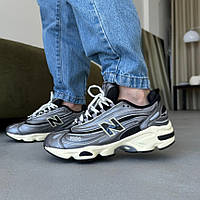 Сірі демісезонні шкіряні чоловічі кросівки New Balance 1000 Silver Metallic Нью Беланс 1000