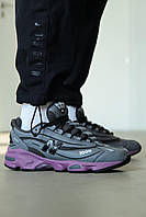 Сірі демісезонні шкіряні чоловічі кросівки New Balance 1000 «Magnet» Нью Беланс 1000