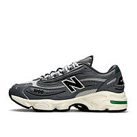 Сірі демісезонні шкіряні чоловічі кросівки New Balance 1000 Grey White Green Нью Беланс 1000
