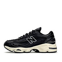 Чорні демісезонні шкіряні чоловічі кросівки New Balance 1000 All Black Нью Беланс 1000 шкіра
