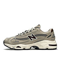 Бежеві демісезонні шкіряні чоловічі кросівки New Balance 1000 Beige Нью Беланс 1000