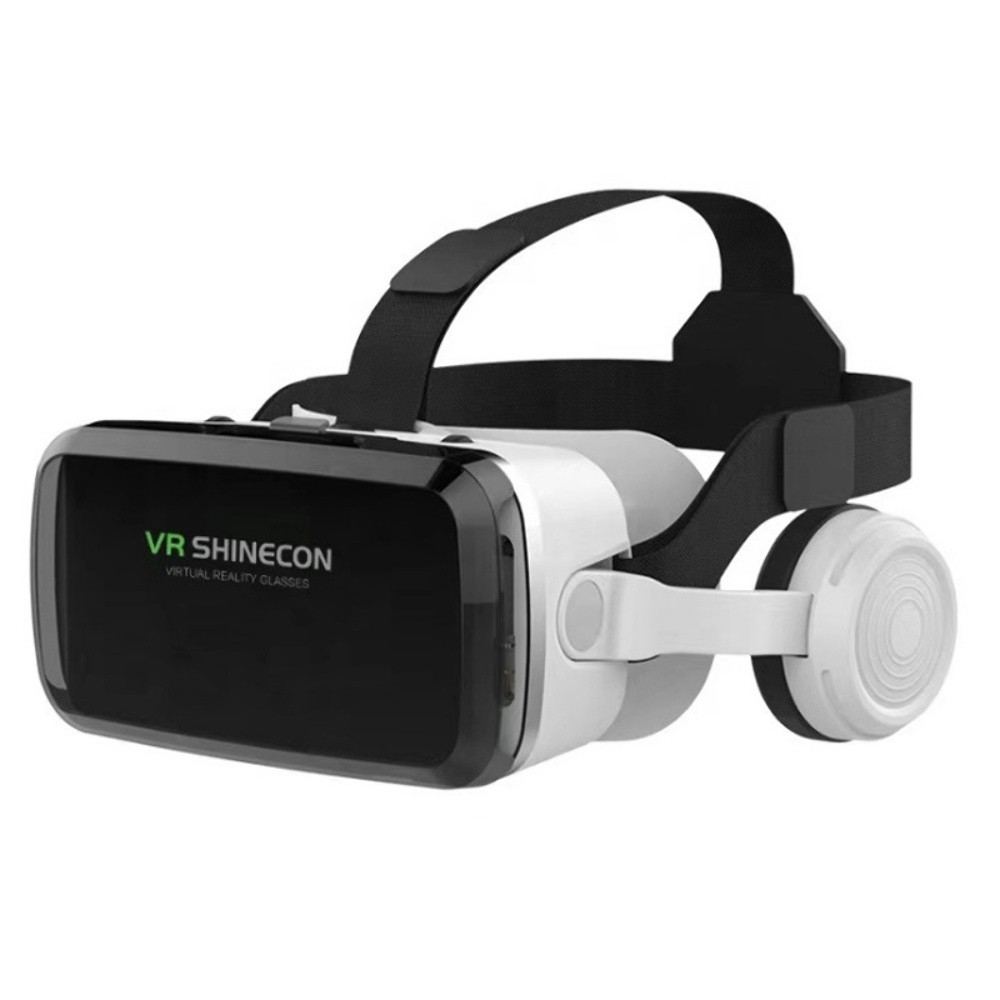 Окуляри віртуальної реальності з навушниками Shinecon SC-G04BS чорно-білі