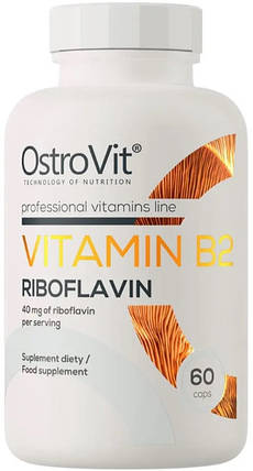 Вітамвн В2 Рибофлавін OstroVit Vitamin B2 60 caps, фото 1