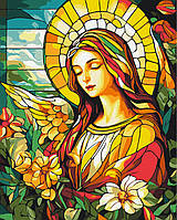 Картина за номерами 40x50 см Ангел світла набір для малювання акрилові фарби бавовняне полотно для початківців та художників