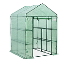 Теплиця садова, парник Польща 140x140 зелена стелаж 8 полиць, фото 3