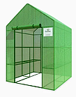 Теплиця садова, парник Польща 140x140 зелена стелаж 8 полиць, фото 10