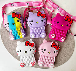 Сумка-гаманець гумова 14*10 см 6 шт/уп КІТІ