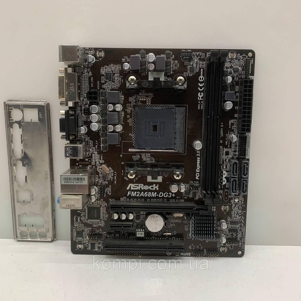 Материнська плата sFM2+ ASRock FM2A68M-DG3+ (Socket FM2+,DDR3,б/у)