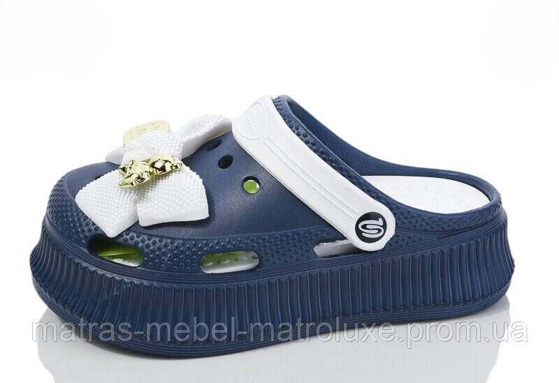 Крокси жіночі Прогрес 155/4 тем.синій (8 пар 36-40)