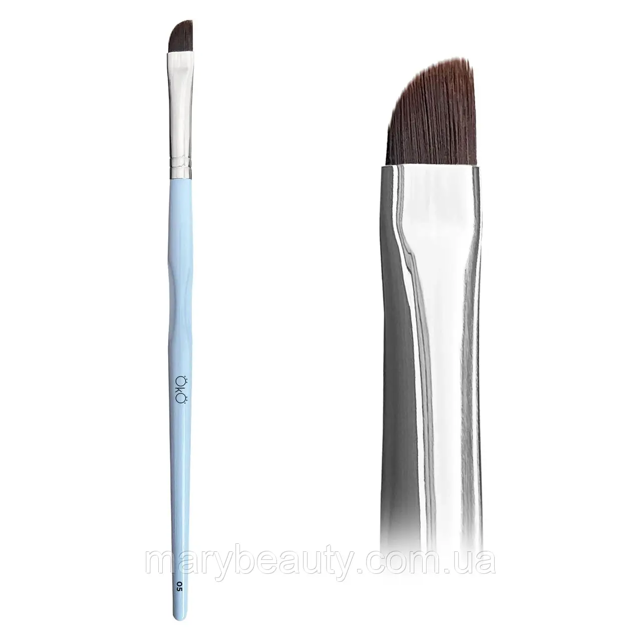 Пензлик OkO lash&brow скошений #5