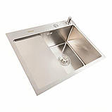 Кухонна мийка Valeso Handmade CM 58х48 R нержавіюча 3.0/0.8 5848, фото 3