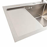 Кухонна мийка Valeso Handmade CM 58х48 R нержавіюча 3.0/0.8 5848, фото 4