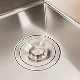 Кухонна мийка Valeso Handmade CM 58х48 R нержавіюча 3.0/0.8 5848, фото 6