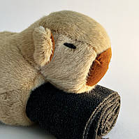 Мягкая плюшевая игрушка - браслет на руку Капибара 21 см YU227