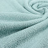 Двостороння махрова тканина, пастельно бірюзового кольору № ММ-32, фото 3