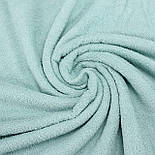 Двостороння махрова тканина, пастельно бірюзового кольору № ММ-32, фото 2