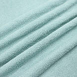 Двостороння махрова тканина, пастельно бірюзового кольору № ММ-32, фото 4