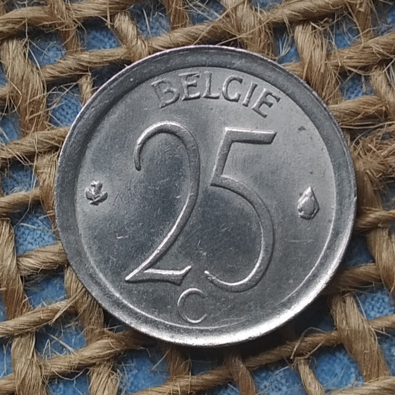 25 сантимiв 1973 року. Бельгiя